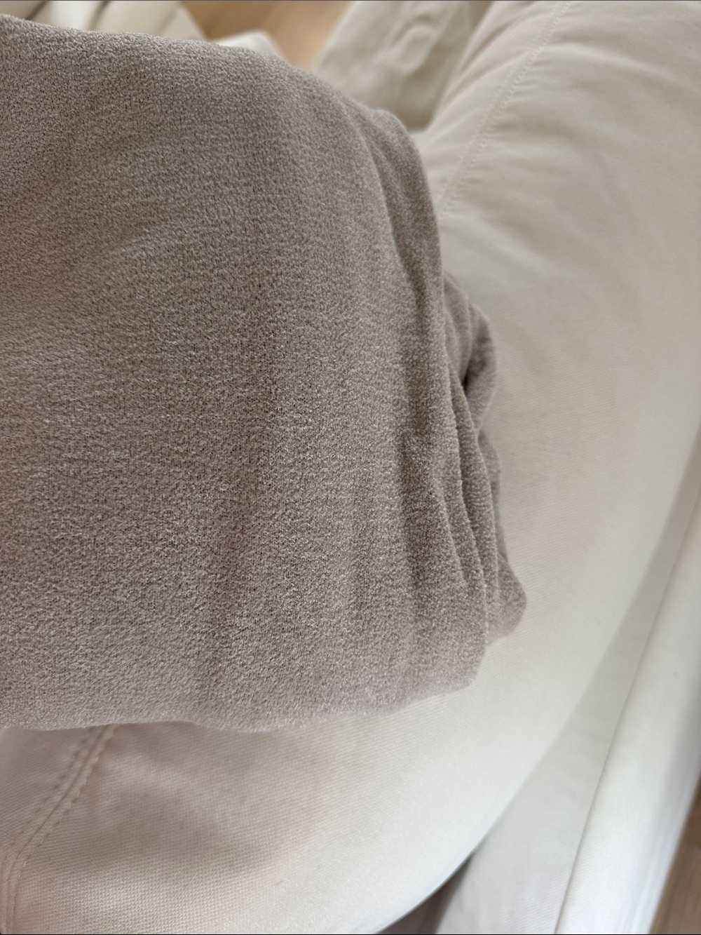 Barefoot Dreams Beige/Taupe Open Front Long Cardigan - Picture 4 of 6